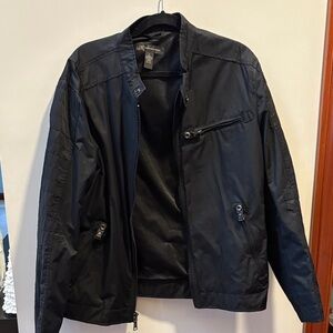 INC International Concepts Black Lightweight Jacket